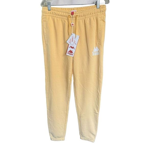 Kappa Sweatpants Women's Authentic Ambalavao Yellow Sz Large 35152HW - Picture 1 of 13